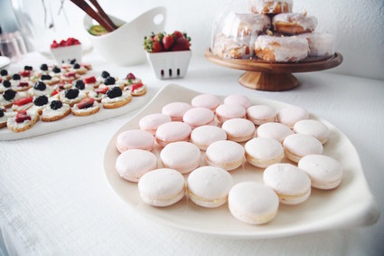 feminine parisian inspired baby shower Inspiration