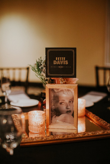 Old Hollywood inspired wedding
