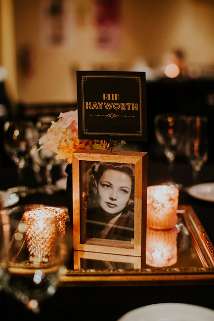 Old Hollywood inspired wedding