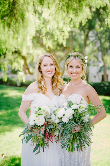Neutral bridesmaid dresses