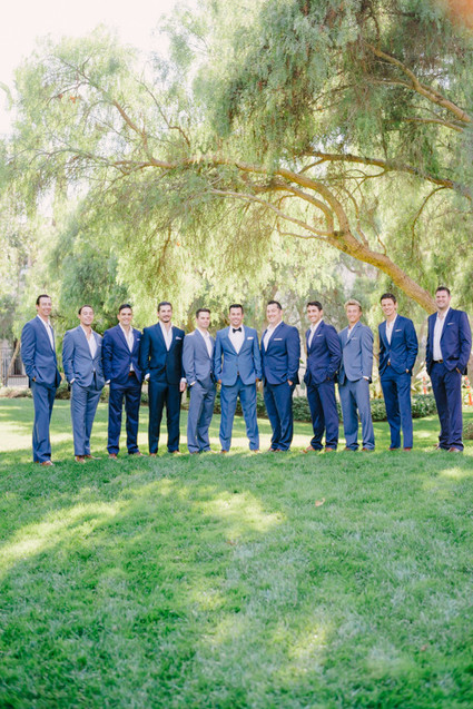 Blue groomsmen suites
