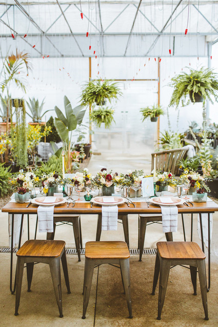 Greenhouse wedding inspiration