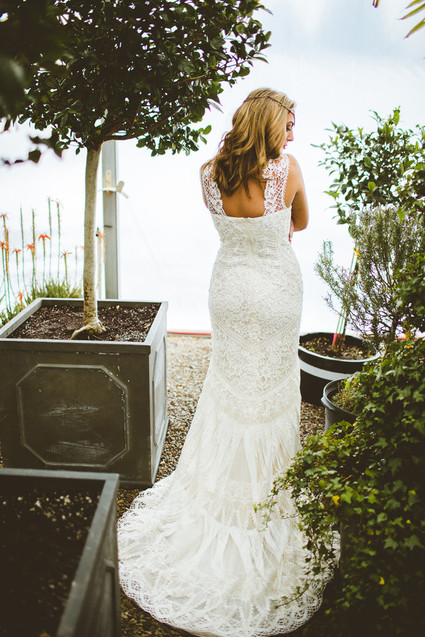 Bohemian bridal gown