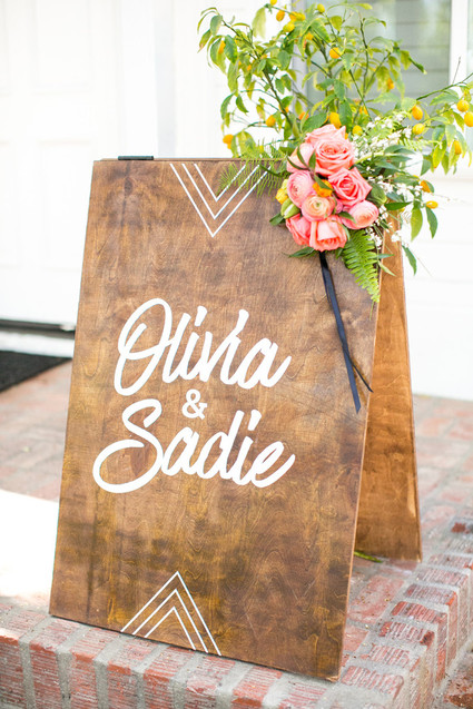 Modern, cool Bat Mitzvah signage