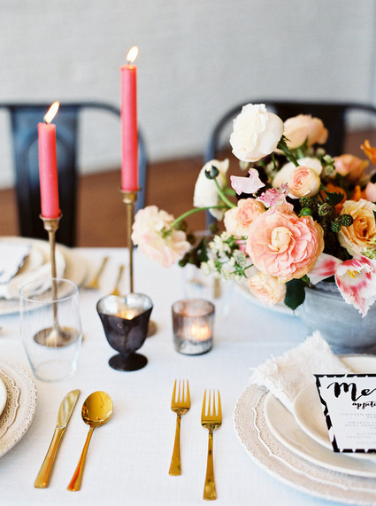 Modern tablescape