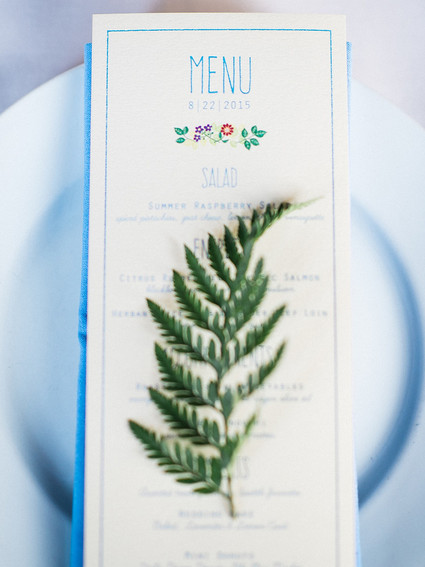 Fern wedding decor