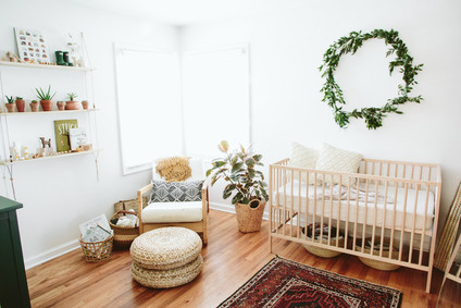 natural bohemian nursery Inspiration
