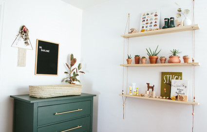 natural bohemian nursery Inspiration