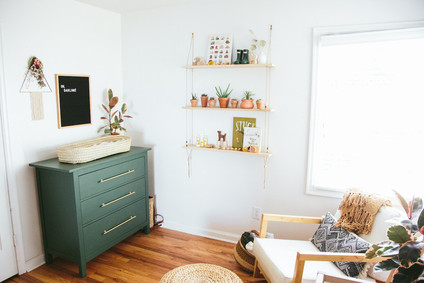 natural bohemian nursery Inspiration