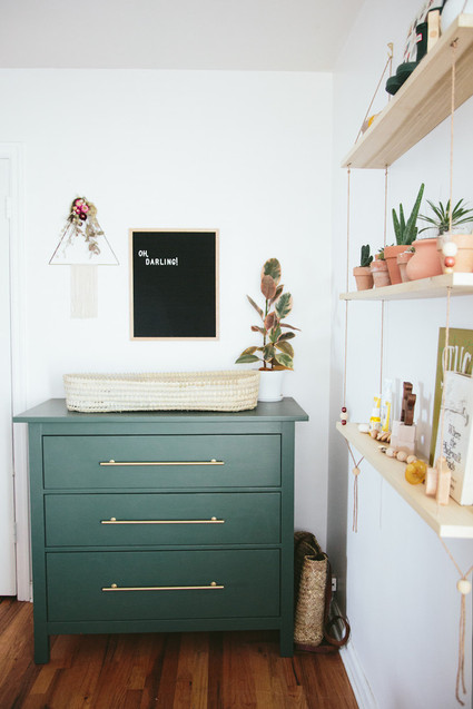green changing table