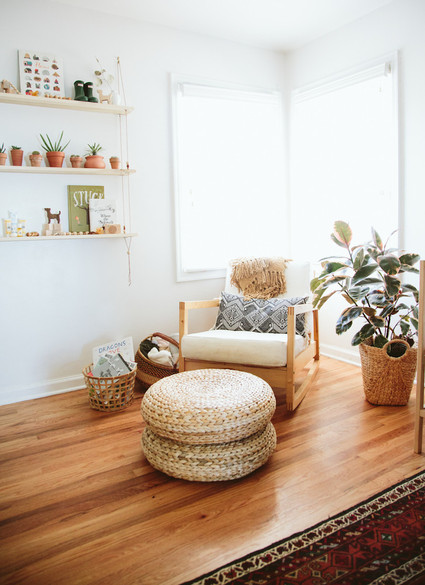 natural bohemian nursery Inspiration