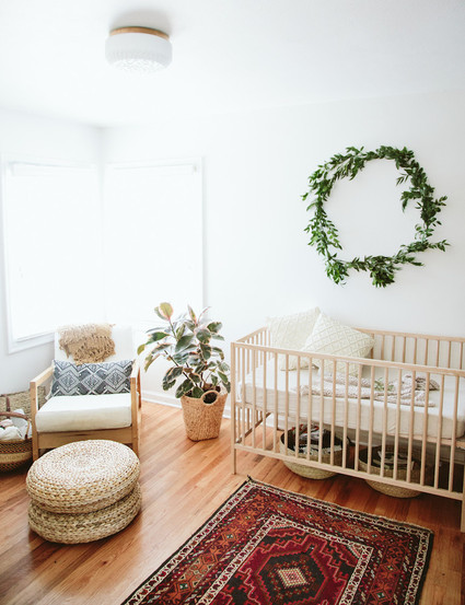 natural bohemian nursery Inspiration