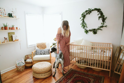natural bohemian nursery Inspiration