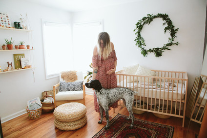 natural bohemian nursery Inspiration