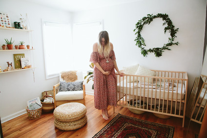 natural bohemian nursery Inspiration