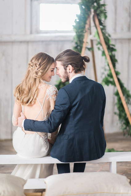 Modern barn wedding inspiration