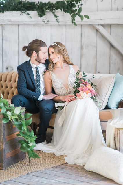 Modern barn wedding inspiration