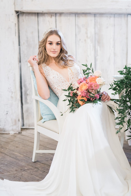 Modern barn wedding inspiration