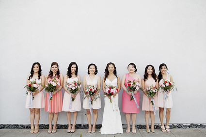 Pink bridesmaid dresses