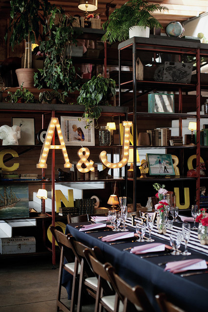 Whimsical Smog Shoppe wedding