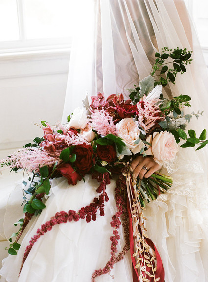 Red and pink bouquet