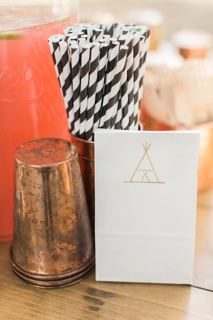 modern camp themed 1st birthday