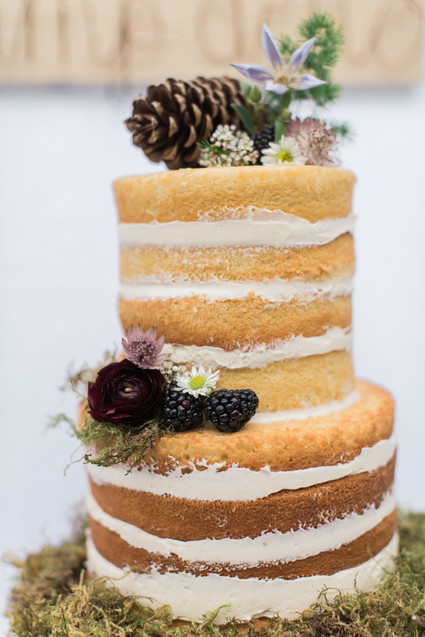 1st birthday naked cake