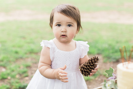 modern camp themed 1st birthday