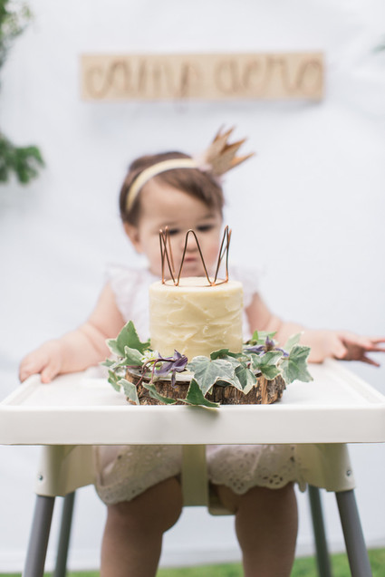 modern camp themed 1st birthday