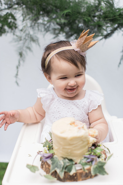 modern camp themed 1st birthday