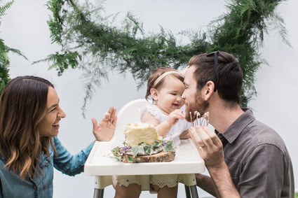 modern camp themed 1st birthday