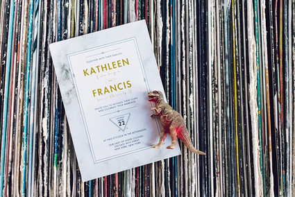 Modern wedding invitation