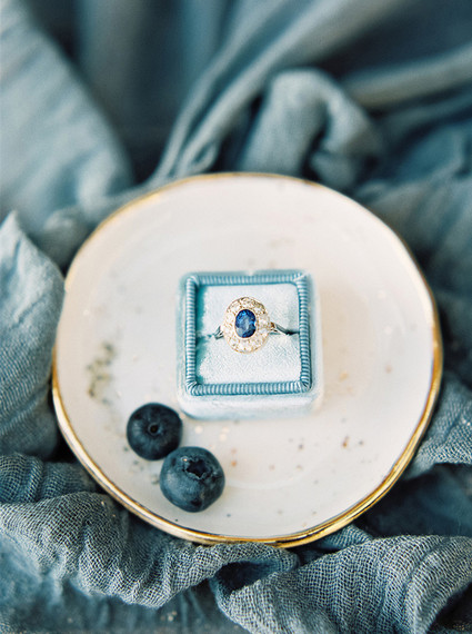 Blue wedding ring