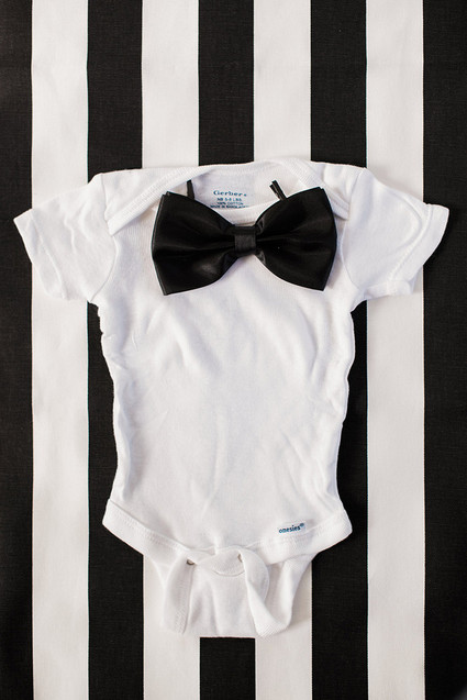 black and white baby shower