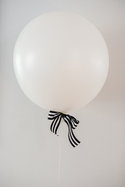 black and white baby shower