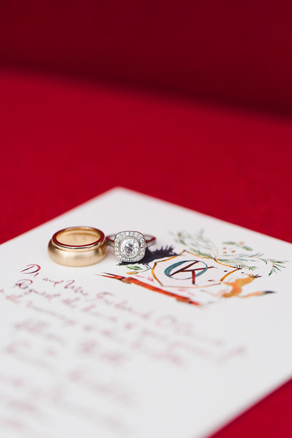 Fall woodland wedding