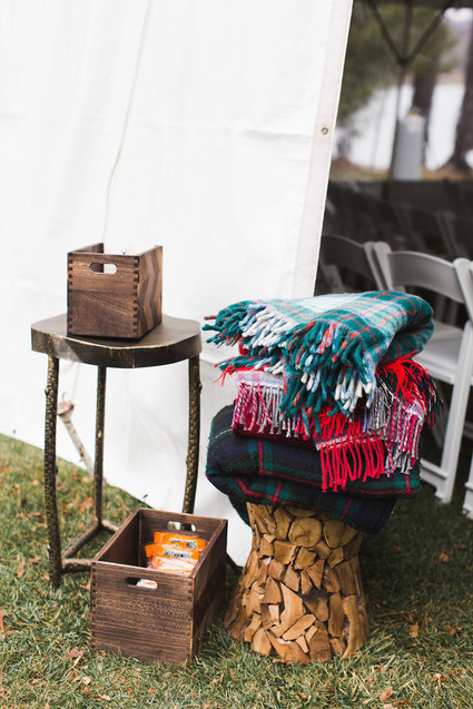 Fall woodland wedding