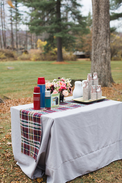 Fall woodland wedding