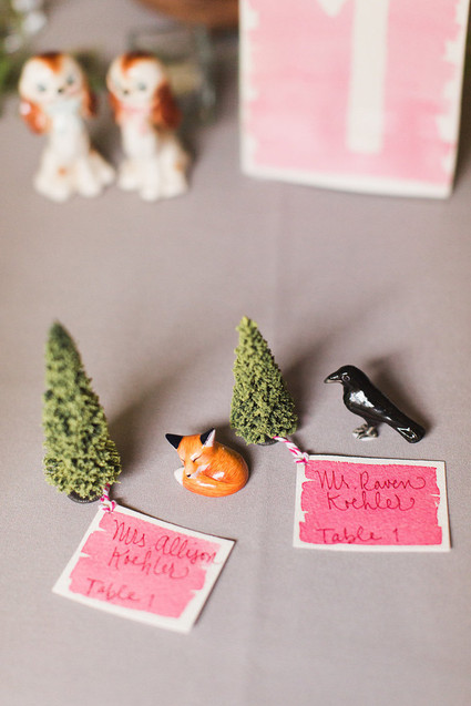 Fall woodland wedding