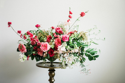 Bright pink florals
