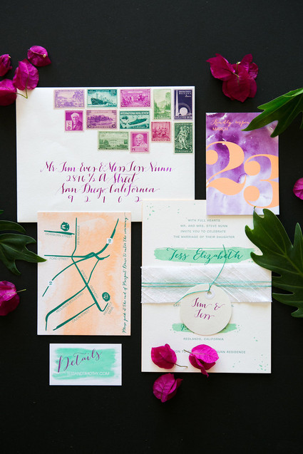 Whimsical California spring wedding