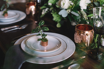 Green and copper wedding inspiration Inspiration