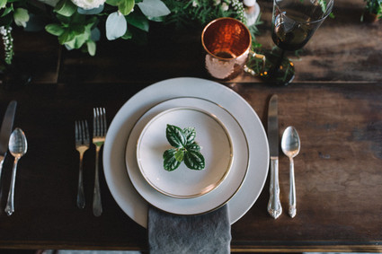 Green and copper wedding inspiration