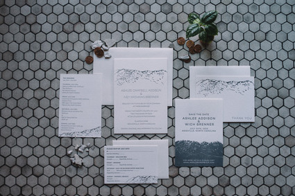Simple modern wedding invitations Inspiration