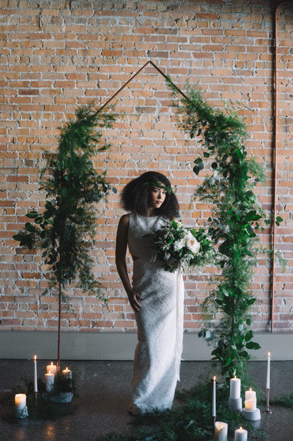 Green and copper wedding inspiration