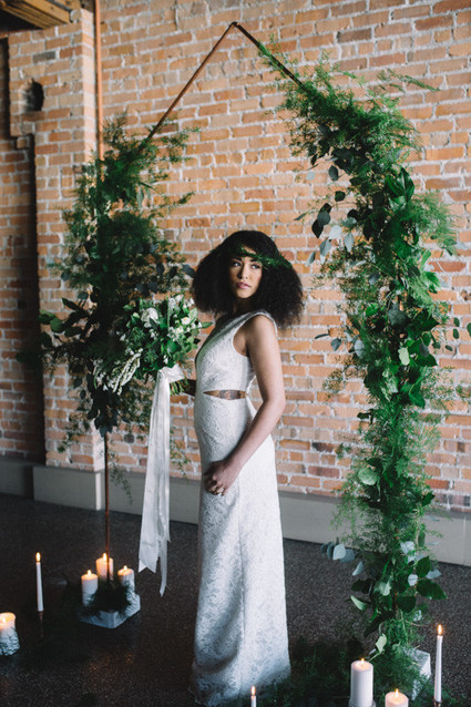 Green and copper wedding inspiration
