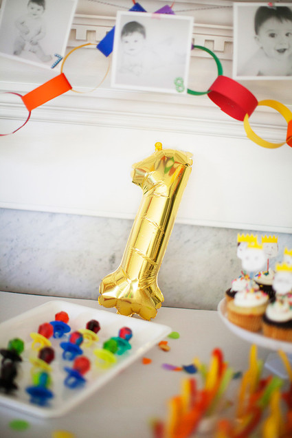Colorful first birthday ideas