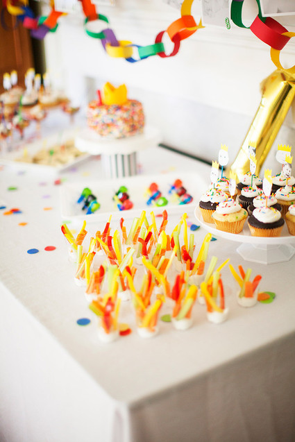 Colorful first birthday ideas