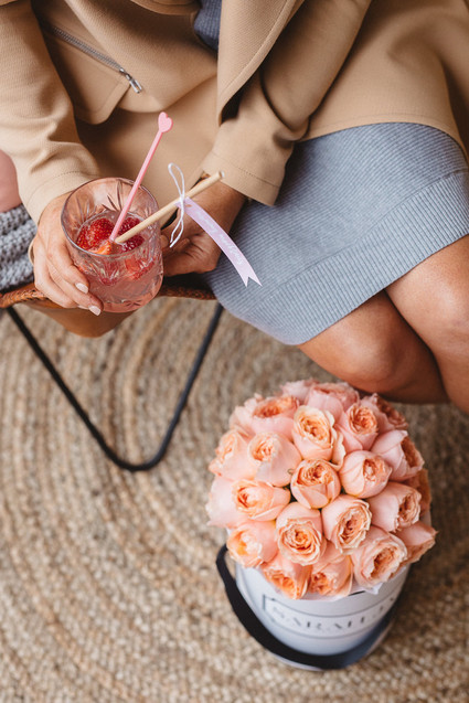 Blush and blue Mother's Day brunch Wedding Inspiration