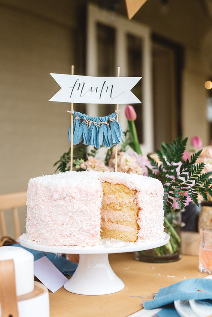Blush and blue Mother's Day brunch Wedding Inspiration